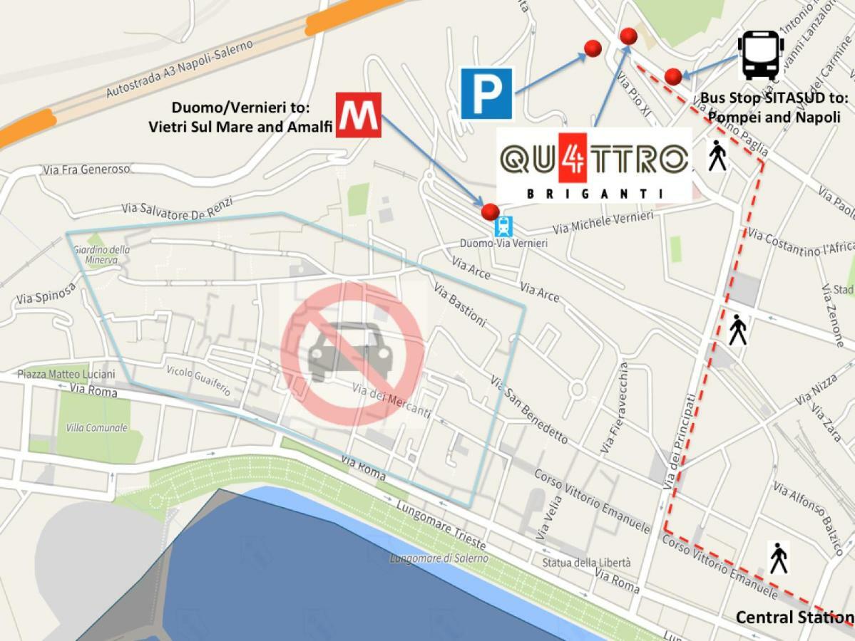 Quattro Briganti Bed and Breakfast Salerno Exteriör bild